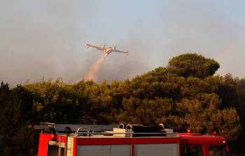 Πυρκαγία στο Δραγώγι Φιγαλείας κοντά στα σύνορα με τη Μεσσηνία