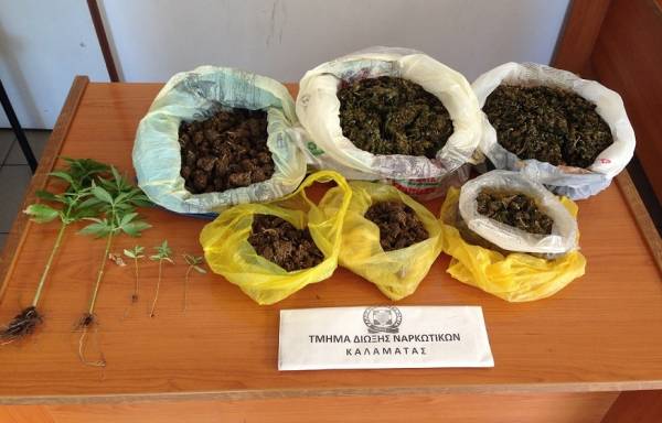 1,5 κιλό χασίς και 5 δενδρύλλια στην Αγαλιανή Τριφυλίας