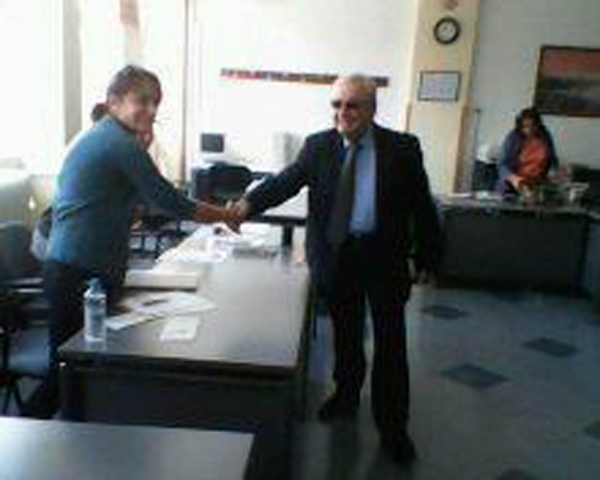 Ο ευρωβουλευτής Ν. Σαλαβράκος στη Μεγαλόπολη