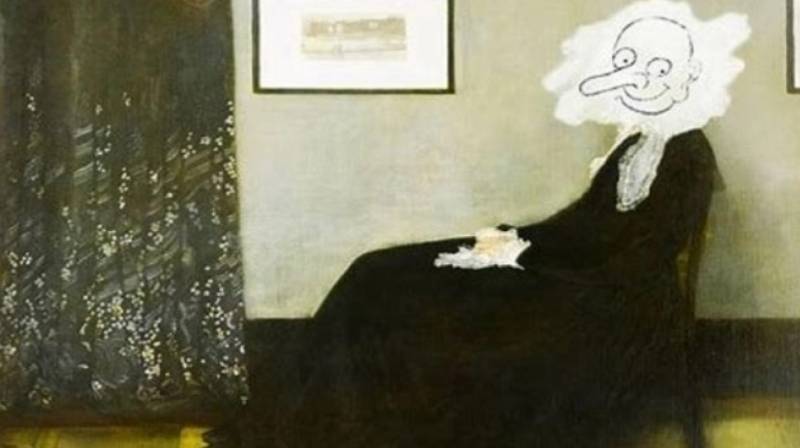 Ούτε ο Mr Bean: Φύλακας ζωγράφισε ματάκια σε πίνακα αξίας 1 εκατ. και τον κατέστρεψε (φωτο)