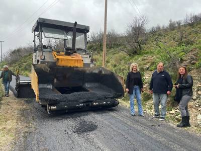 Εργασίες ασφαλτόστρωσης στο Δήμο Οιχαλίας