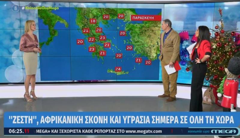 Ζέστη, αφρικανική σκόνη και υγρασία σήμερα σε όλη τη χώρα (Βίντεο)