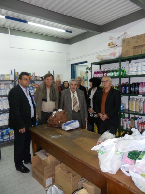 Επίσκεψη Μπρεδήμα στο Κοινωνικό Παντοπωλείο