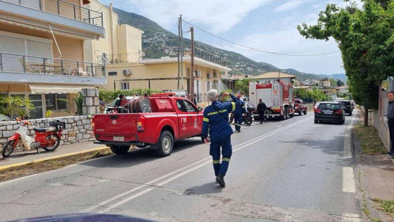Φωτιά σε οροφή σπιτιού στη Βέργα