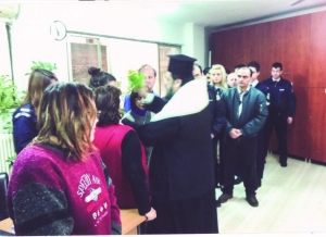 Με πρόσκληση του μεσσήνιου διοικητή Κ. Καλδή: Αγιασμός στο Α.Τ. Ακρόπολης από τον Μεσσηνίας Χρυσόστομο