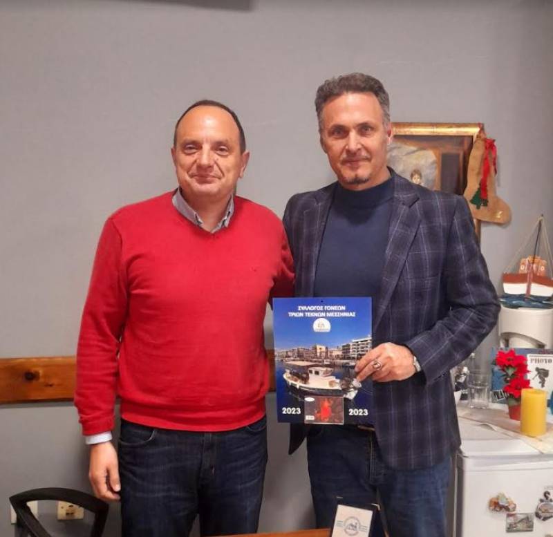 Συνάντηση Σπύρου Πώρου με τον πρόεδρο των τριτέκνων Μεσσηνίας