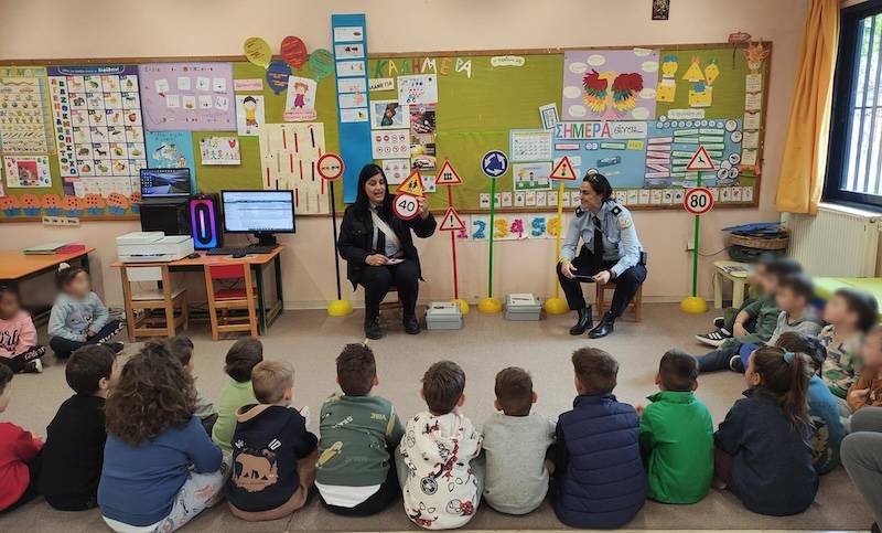 Ομιλία για την οδική ασφάλεια στο 16ο Νηπιαγωγείο Καλαμάτας