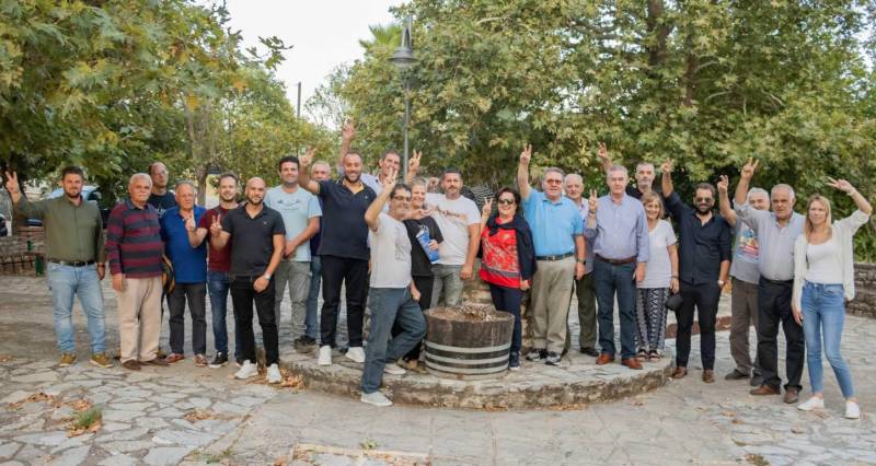 Περιοδεία Κατρίτση σε χωριά Αετού και Αυλώνας