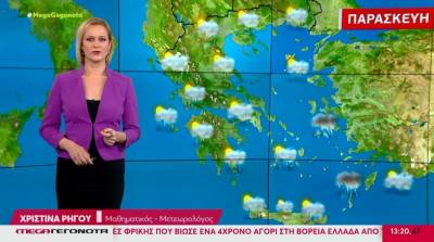 Αίθριος ο καιρός την Παρασκευή - Αναλυτική πρόγνωση (Βίντεο)