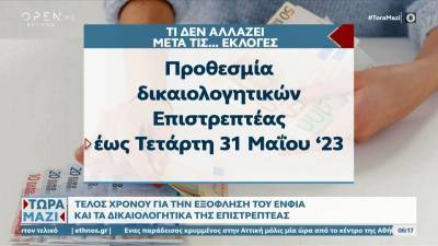 Τέλος χρόνου για την εξόφληση του ΕΝΦΙΑ και τα δικαιολογητικά της επιστρεπτέας
