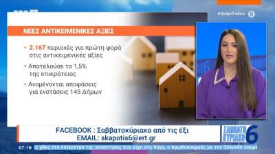 Νέες αντικειμενικές αξίες | Τα στοιχεία &amp; τι επηρεάζουν