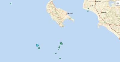 Δύο σεισμικές δονήσεις 4,1 και 3,7 Ρίχτερ νοτιοδυτικά της Ζακύνθου