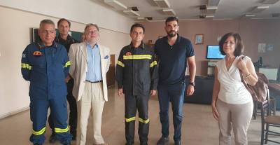 Οι βουλευτές του ΣΥΡΙΖΑ στην Πυροσβεστική