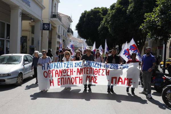 Δύο απεργιακές συγκεντρώσεις και πορείες στην Καλαμάτα (βίντεο-φωτογραφίες)