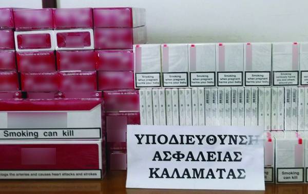 Γεωργιανός με 790 πακέτα λαθραίων τσιγάρων στη Μεσσήνη