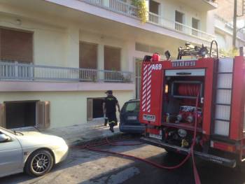 Φωτιά σε ημιυπόγειο στην Καλαμάτα