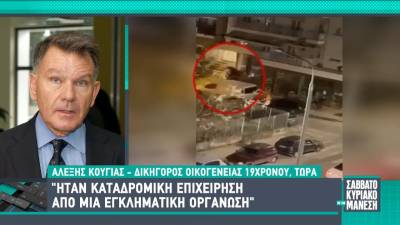 Κούγιας: Η οικογένεια του Άλκη έχει πολύ μεγάλη αγωνία για την έκβαση της υπόθεσης (Βίντεο)