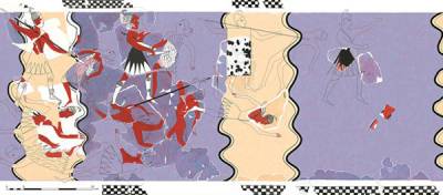 Νέες αποκαλύψεις για τη μυκηναϊκή ζωγραφική στο Ανάκτορο του Νέστορα