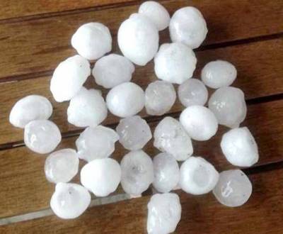 Ζημιές από χαλάζι στην Αλαγονία