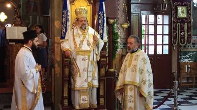 Στη Νέα Κορώνη λειτούργησε ο μητροπολίτης Μεσσηνίας