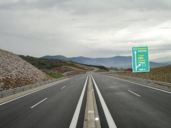 Μεσσηνία: Κλειστός για 2 μέρες ο αυτοκινητόδρομος στην Τσακώνα