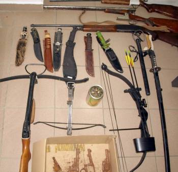 Τέσσερις συλλήψεις για οπλοκατοχή στη Σπάρτη