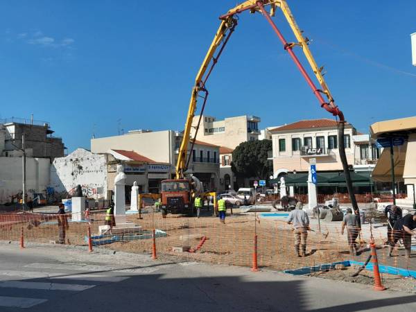 Καλαμάτα: Προχωρά η αναδιάταξη πλατείας 23ης Μαρτίου (βίντεο)