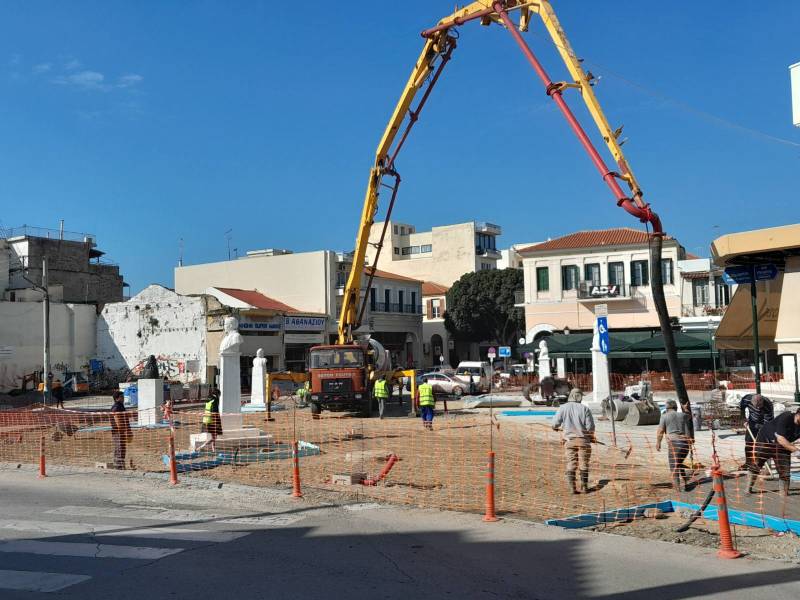 Καλαμάτα: Προχωρά η αναδιάταξη πλατείας 23ης Μαρτίου (βίντεο)