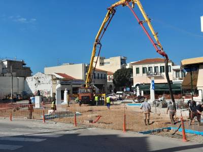 Καλαμάτα: Προχωρά η αναδιάταξη πλατείας 23ης Μαρτίου (βίντεο)