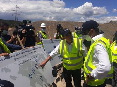 Αρκαδία: Στο χώρο κατασκευής του σκουπιδοεργοστασίου στην Παλαιόχουνη ο Μητσοτάκης (βίντεο)