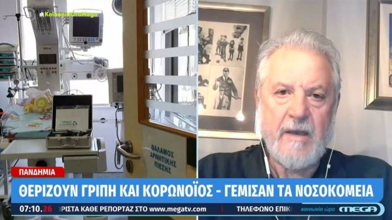 Καπραβέλος: Μπορεί να έχουμε και 200.000 κρούσματα γρίπης τη μέρα (Βίντεο)