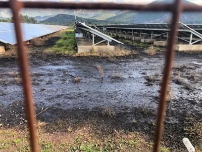 Καταγγελία για λύματα από πυρηνελαιουργείο σε φωτοβολταϊκό πάρκο στη ΒΙΠΕ Μελιγαλά