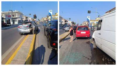 Καραμπόλα 3 αυτοκινήτων στη Μεσσήνη