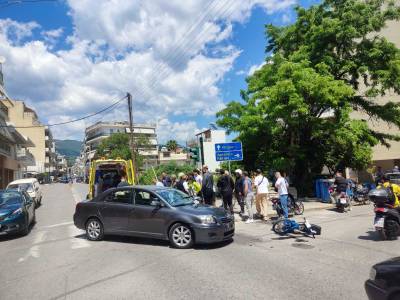 Τροχαίο με τραυματισμό στο κέντρο της Καλαμάτας