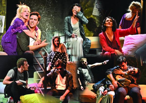 Οι συντελεστές της παράστασης "Ο ήχος του όπλου" στην "Ε"