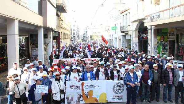 Πάτησαν Κόρινθο οι διαδηλωτές κατά της ανεργίας