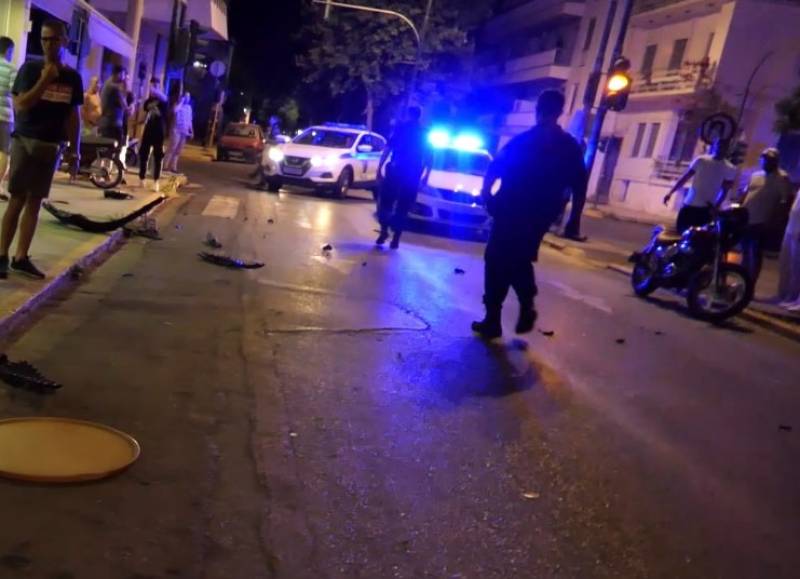 Tροχαίο με εγκατάλειψη στην Καλαμάτα: Σοβαρός τραυματισμός οδηγού δικύκλου