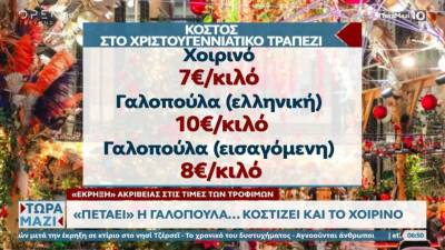 Ακριβότερο κατά 20% το φετινό χριστουγεννιάτικο τραπέζι (Βίντεο)