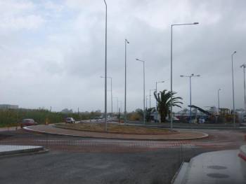 Τελειώνει ο μισός κόμβος στο Αεροδρόμιο Καλαμάτας