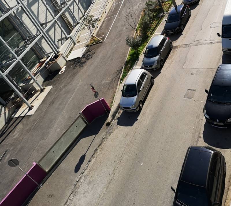 Το πάρκινγκ στο Μέγαρο Χορού Καλαμάτας