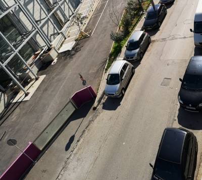 Το πάρκινγκ στο Μέγαρο Χορού Καλαμάτας