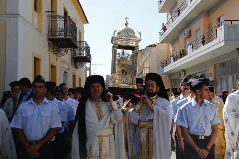 Πλήθος κόσμου στην υποδοχή της εικόνας στη Μεσσήνη (βίντεο-φωτογραφίες)