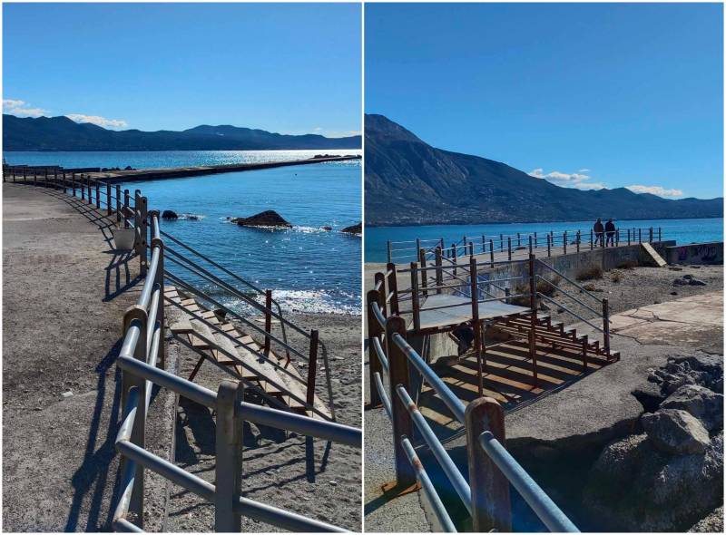 Επισκευάστηκε η… πολύπαθη σκάλα