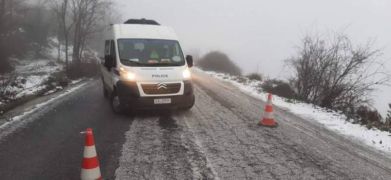 Ταΰγετος: Με αλυσίδες η κυκλοφορία στην παλιά ΕΟ Καλαμάτας - Σπάρτης λόγω χιονόπτωσης