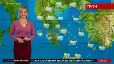 Βροχές και καταιγίδες την Τρίτη - Αναλυτική πρόγνωση (Βίντεο)