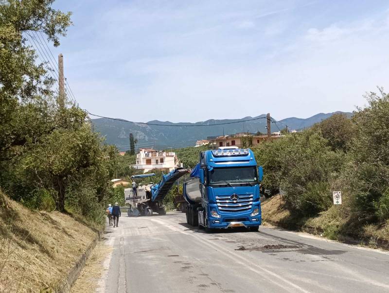 Ξεκίνησε το έργο βελτίωσης του δρόμου της Μάνης - Στο τμήμα από το “Φωτεινή” έως τη διασταύρωση προς Κιτριές