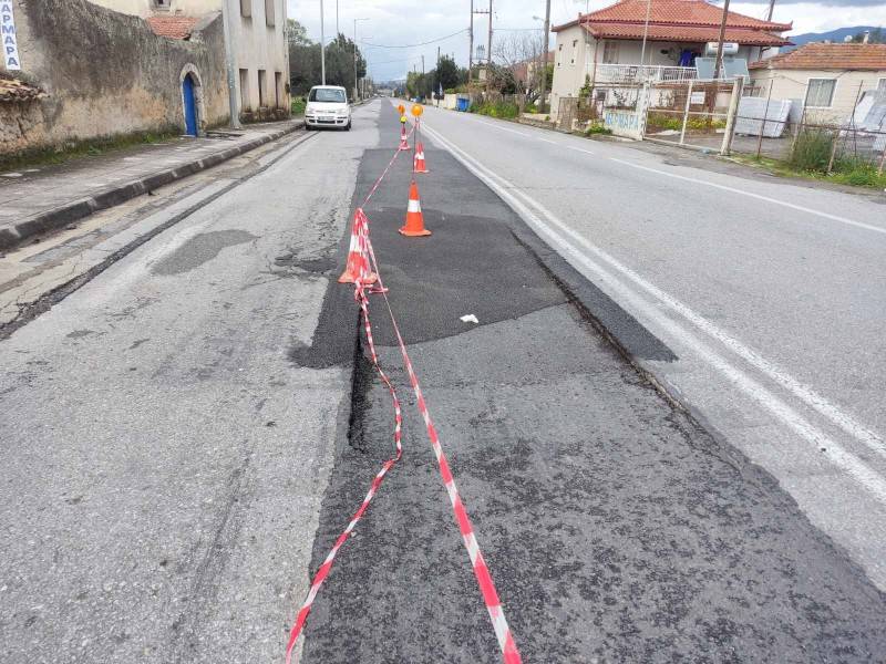 “Βύθισε” ξανά ο εθνικός δρόμος στην Ανθεια