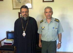 Την ευχή του μητροπολίτη Μεσσηνίας πήρε ο νέος διοικητής του 9ο Σ.Π.