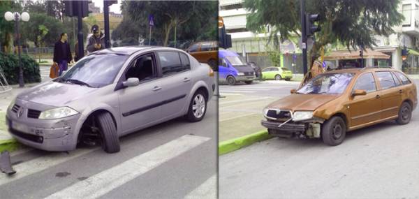 Τροχαίο στη διασταύρωση Κρήτης και Μιαούλη στην Καλαμάτα