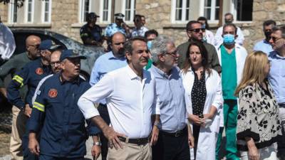 Κυριάκος Μητσοτάκης: Επισκέφθηκε το Παίδων Πεντέλης - Αυτοψία στην καμένη περιοχή (βίντεο)